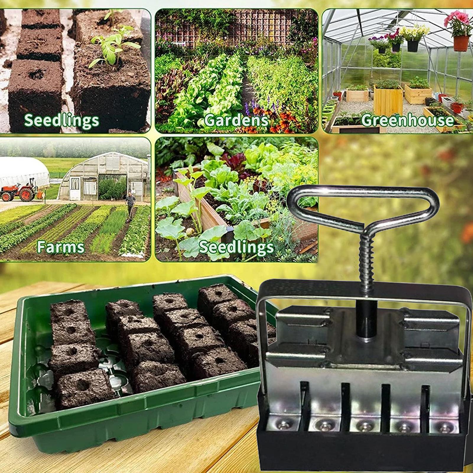 Soil Blocker Comfortable Handl - đánh giá và giá Urban Farming Gardening